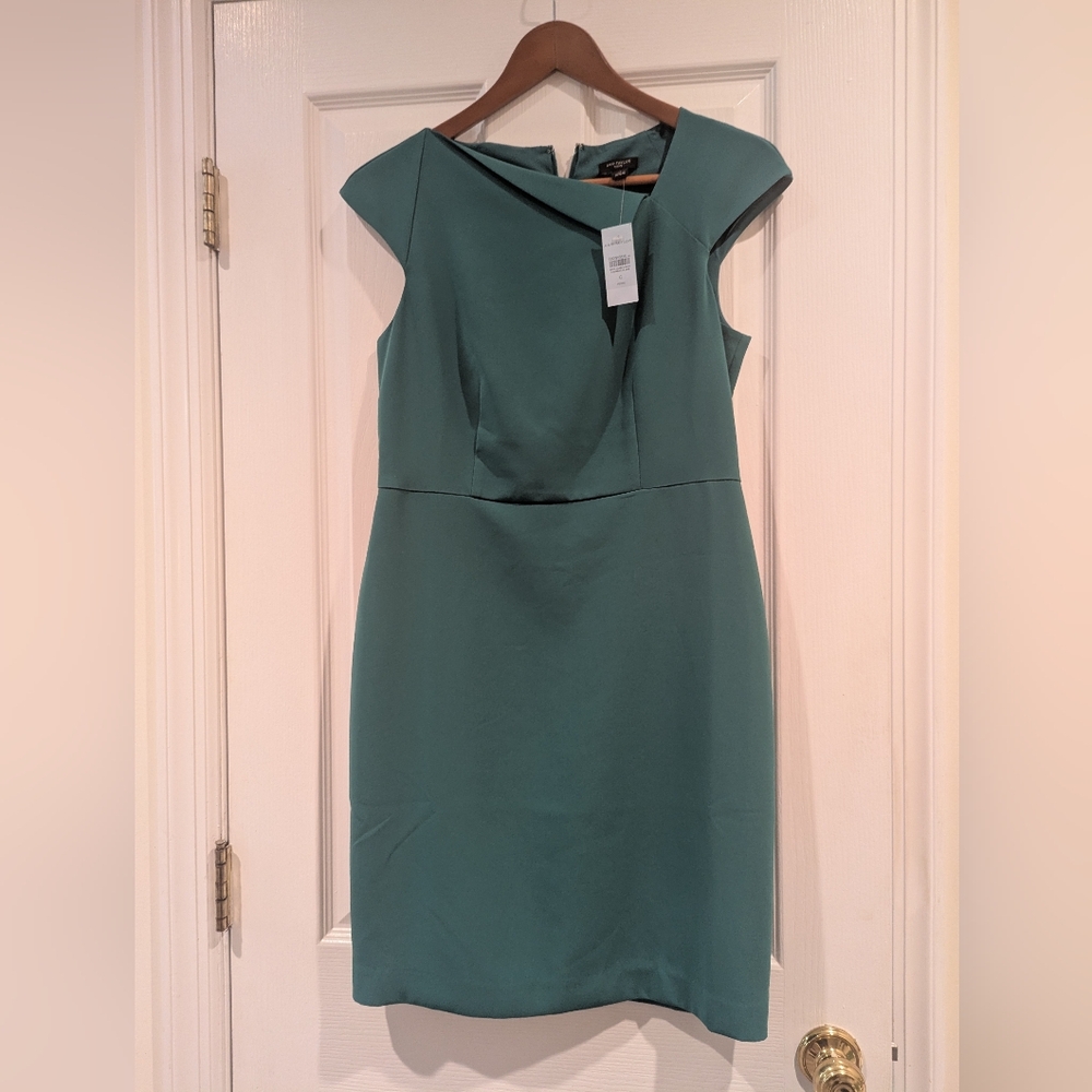 Ann Taylor Teal Sheath Dress